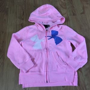 Pink Under Armour Zip Hoodie